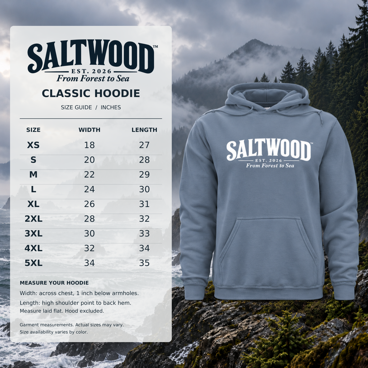 Classic Hoodie Black | White