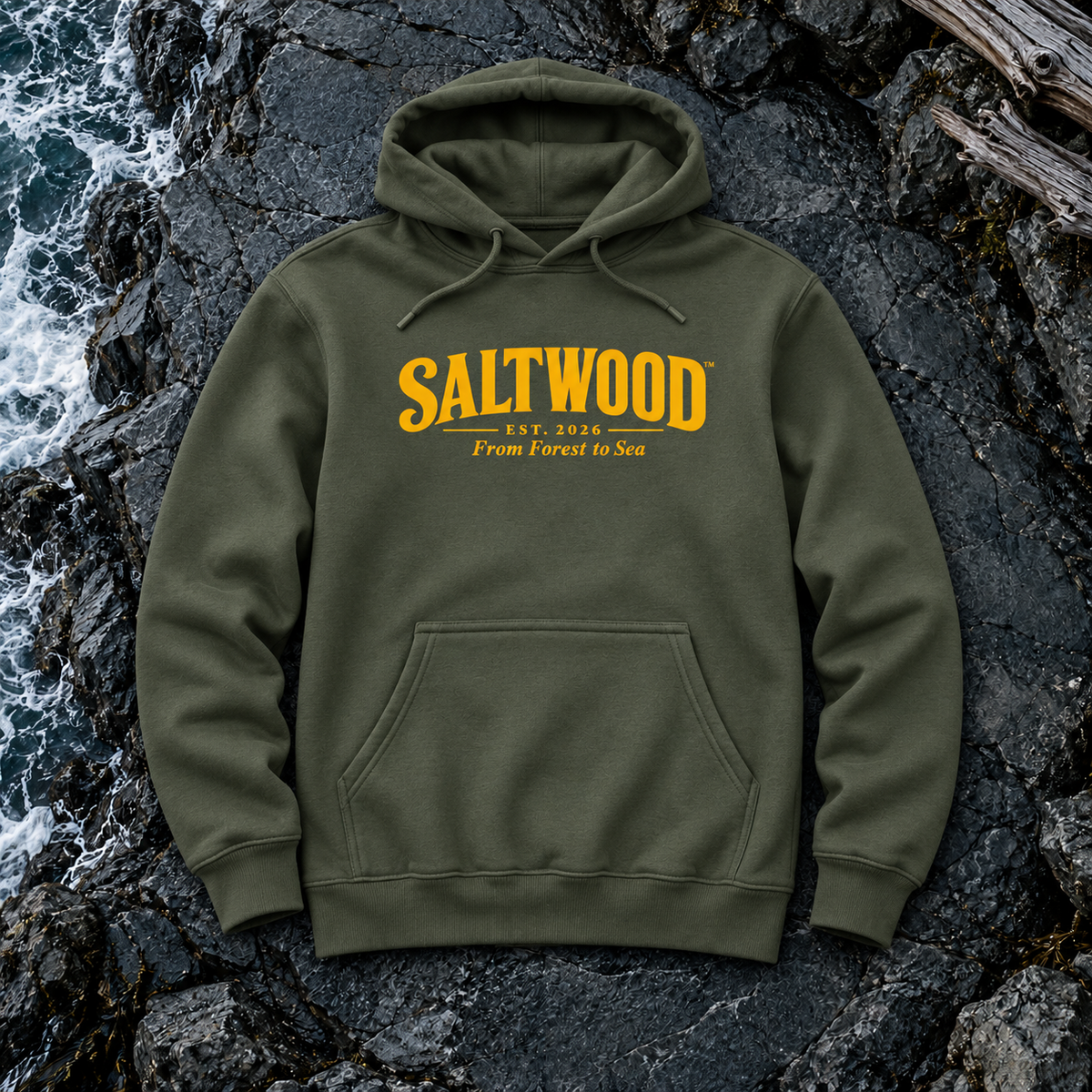 Classic Hoodie Forest | Gold