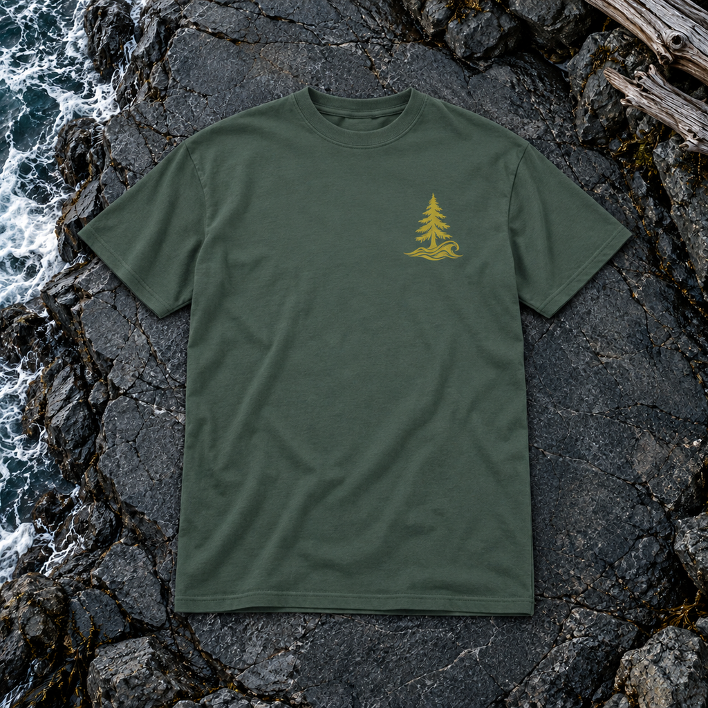 Pinewave Tee Forest | Gold