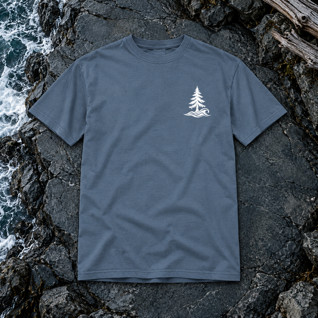 Pinewave Tee Pacific | White