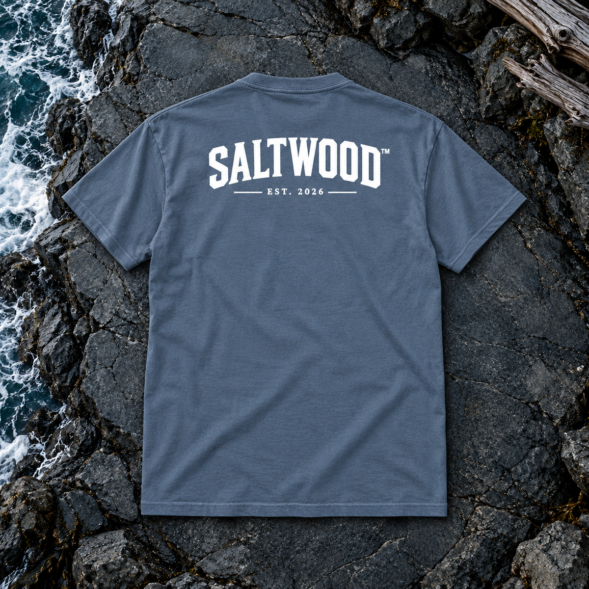 Pinewave Tee Pacific | White